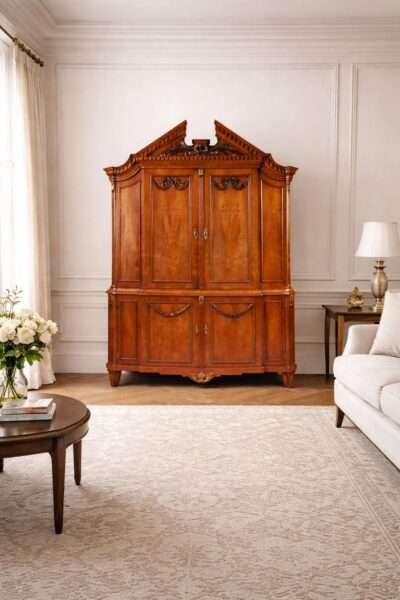 Louis Seize cabinet interior