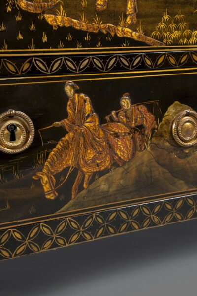 Chinoiserie lacquered commode selected by Hubert de Givenchy