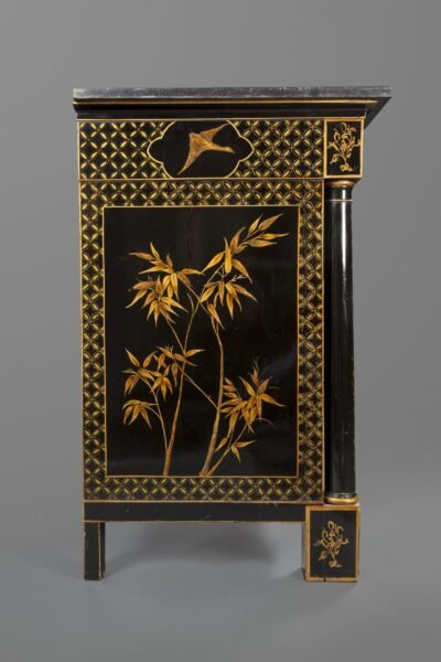 Chinoiserie lacquered commode selected by Hubert de Givenchy