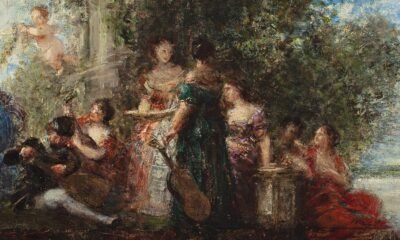 Fantin Latour – Musiciens dans un parc – detail