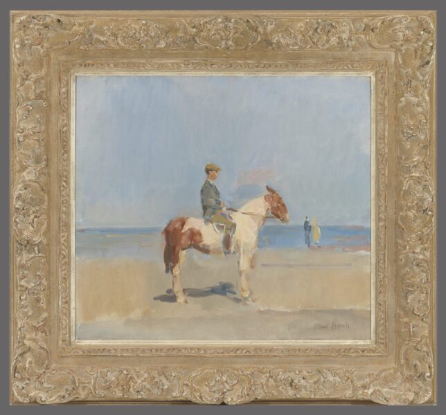 Israels, Isaac – Horseman on the beach of Viareggio incl frame