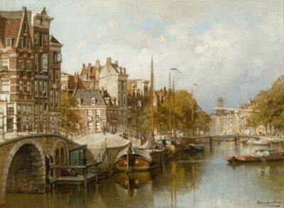 JCK Klinkenberg – View on the brouwersgracht Amsterdam