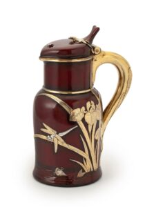 Russian Silver gilt lacquer jug – Ovchinnikov