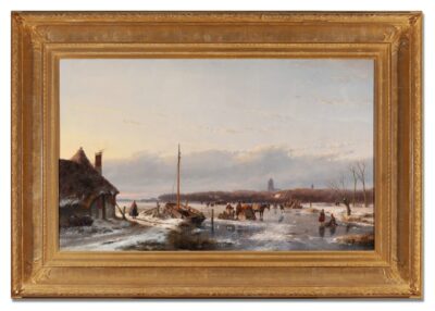 Andreas Schelfhout – Winterlandscape