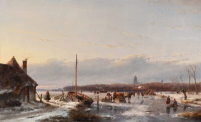 Andreas Schelfhout – Winterlandscape