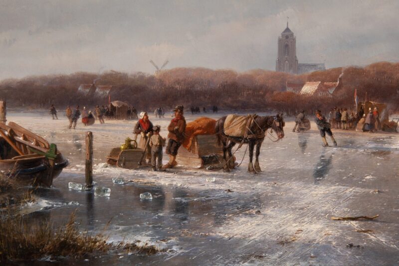 Andreas Schelfhout – Winterlandscape