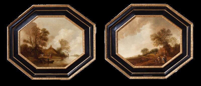 Van Asch pair of landscapes