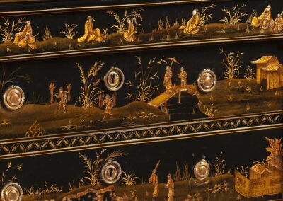 Chinoiserie commode selected by Givenchy – details extra