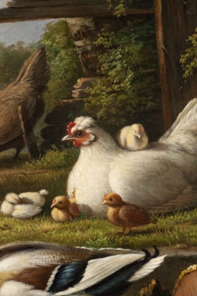 Voordecker Henri – landscape with ducks detail II