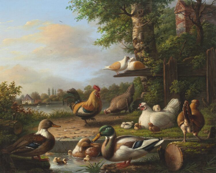 Voordecker Henri – landscape with ducks