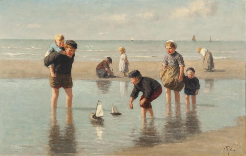 Artz Constant – children playing on the beach