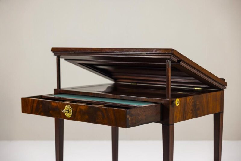 Mahogany architects table Chapuis detail II Mahogany architects table Chapuis detail II