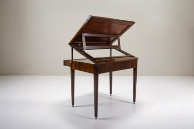 Mahogany architects table Chapuis reverse Mahogany architects table Chapuis reverse