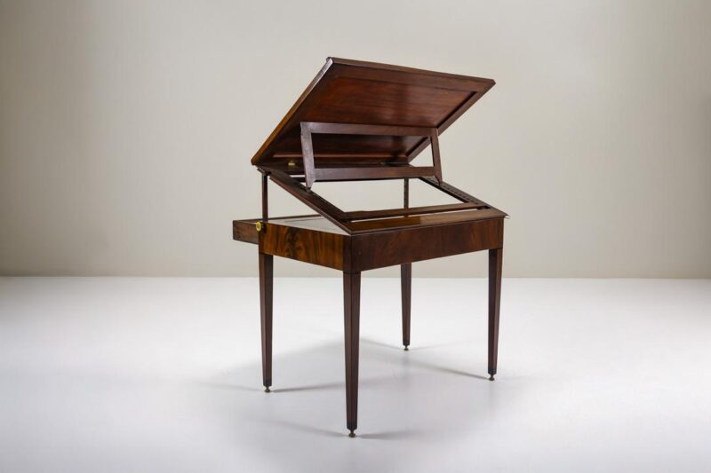 Mahogany architects table Chapuis reverse Mahogany architects table Chapuis reverse