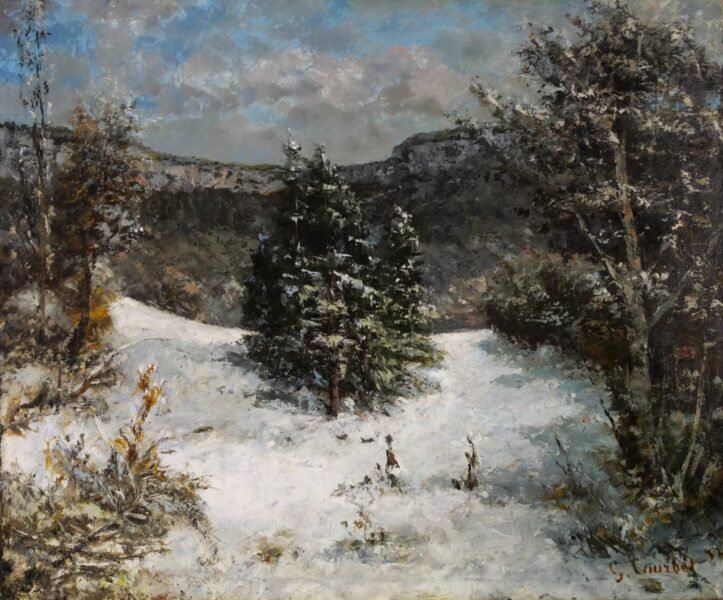 Gustave Courbet – Paysage de Neige Gustave Courbet – Paysage de Neige