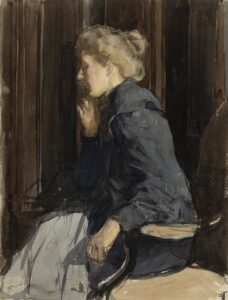 Jonge Antoni – Lady with blue dress