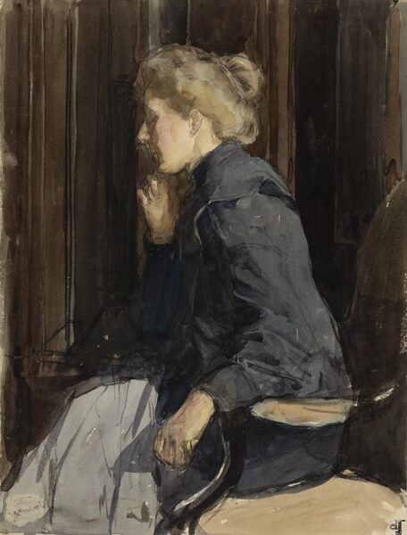 Jonge Antoni – Lady with blue dress