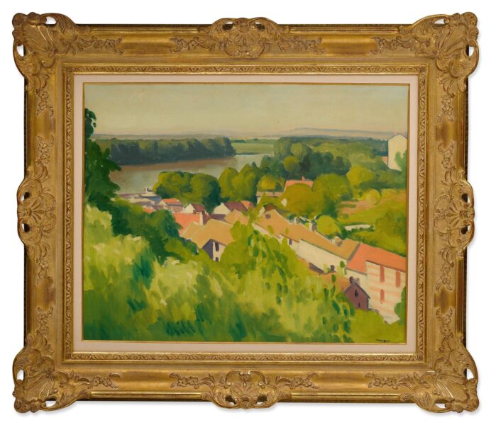 Marquet – Le village d’Herblay, automne (framed)