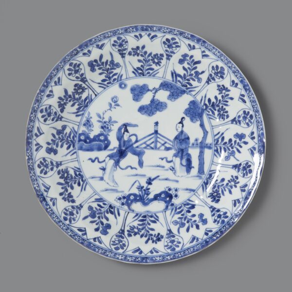 Kangxi blue and white plate