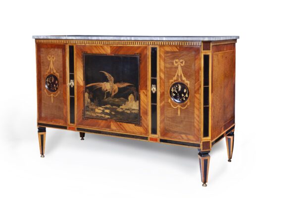 Louis XVI commode with lacquer panels