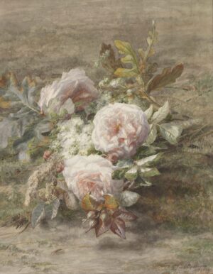 Gerardina Jacoba van de Sande Bakhuyzen - Flower still life with roses