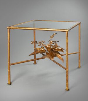 Square flower table attributed to Hans Kogl