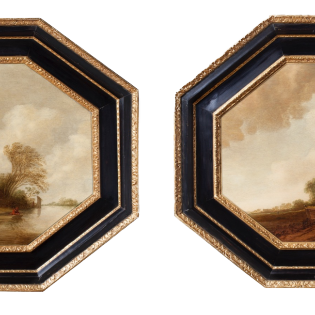 Van Asch - pair of Dutch landscapes