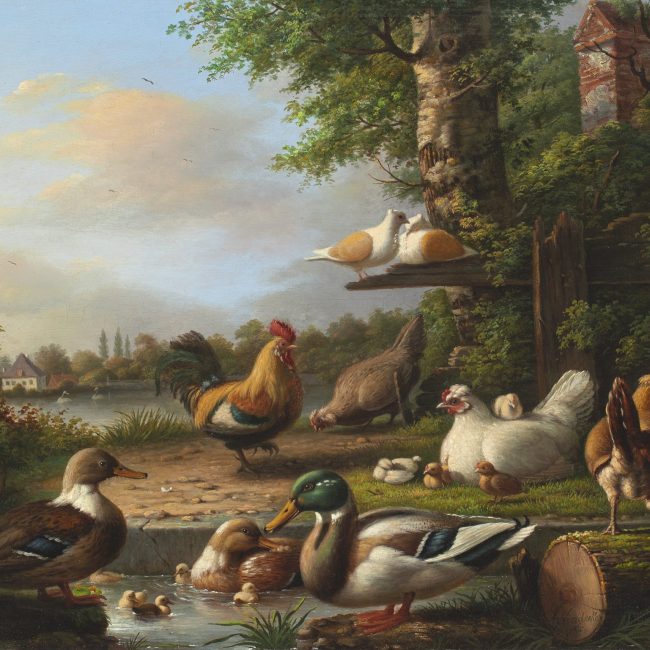 Voordecker Henri - landscape with ducks