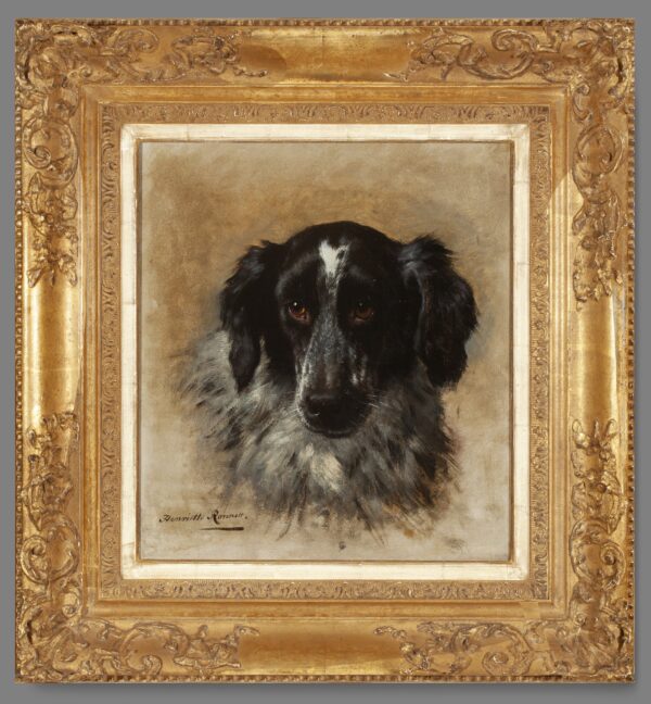 Ronner Knip - Springer Spaniel - painting