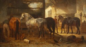 Wouterus Verschuur - horses - painting