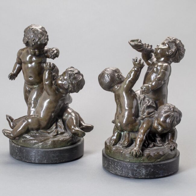 19th century Bronzes of Putti