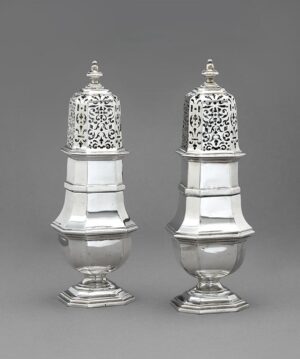 Set of silver castors by Albert de Thomese I