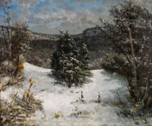 Gustave Courbet - Paysage de Neige