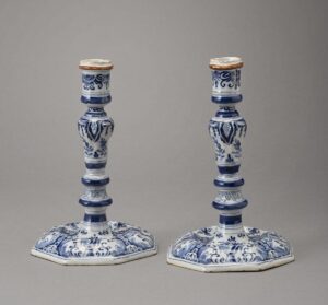 Delft candlesticks