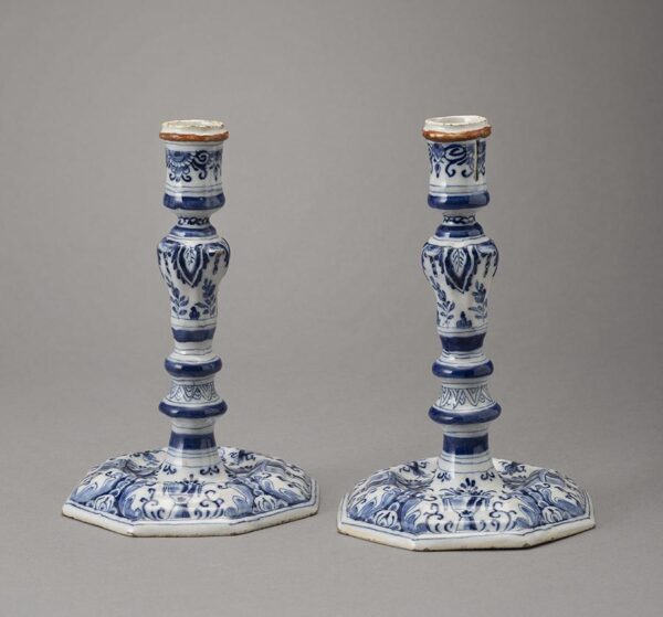 Delft candlesticks